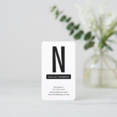 Bold Simple Trendy Beruflich Modern Minimalistisch Visitenkarte (Stehend Vorderseite)