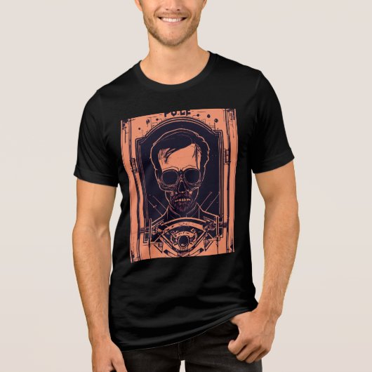 "Bold Skull Graphic T - Shirt - Edgy Urban Style" (Vorderseite)