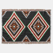 Bold Southwestern Aztec Geometric Pattern Decke (Vorderseite)