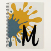  Bold Splatter Art Monogram Planer (Vorderseite)