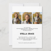 Bold Sport Athlete Photo Grad Ankündigung (Rückseite)