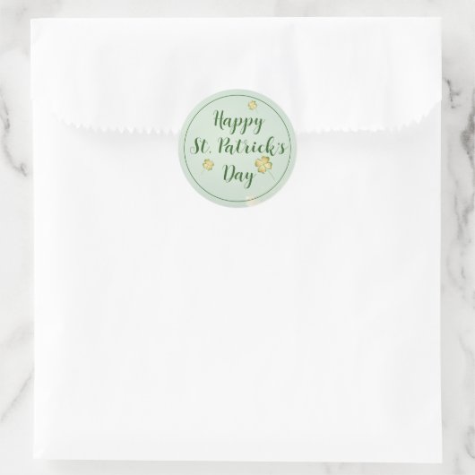 Bold St. Patrick’s Day Invitation Runder Aufkleber (Tasche)