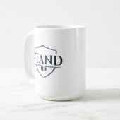 Bold “STAND” Inspirational Christian Mug Kaffeetasse (Vorderseite Links)