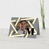 Bold Star von David Foto Danke Monogram (Vorderseite)