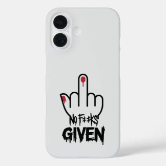 Bold Statement Art - Middle Finger Design iPhone 16 Hülle