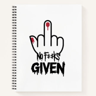 Bold Statement Art - Middle Finger Design Notizblock