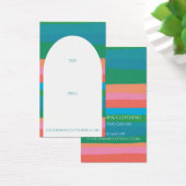 Bold Stripes Arch Clothing Size Price Hang Tag (Schreibtisch)