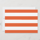 Bold Stripes Geburtstagsparty Einladung (Rückseite)