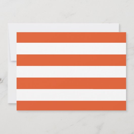 Bold Stripes Geburtstagsparty Einladung (Rückseite)