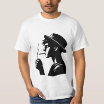 Bold Style Men's T - Shirt - Rauchen Man Cigar Art
