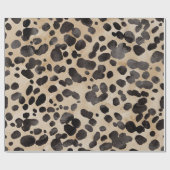 Bold & Stylish Animal Print - Chic Leopard Design Geschenkpapier (Flach)
