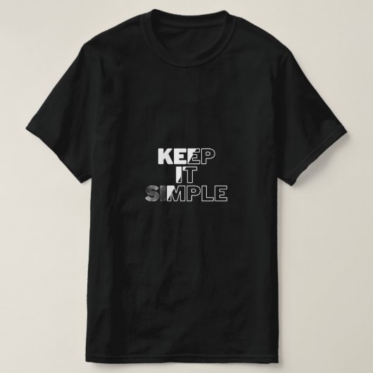 "Bold & Stylish | Schwarzer grafischer T - Shirt (Design vorne)