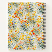 Bold Summer Floral Wedding Planner Notizblock (Rückseite)