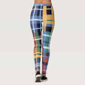 Bold Tartan Mash-Up Pattern Leggings (Rückseite)