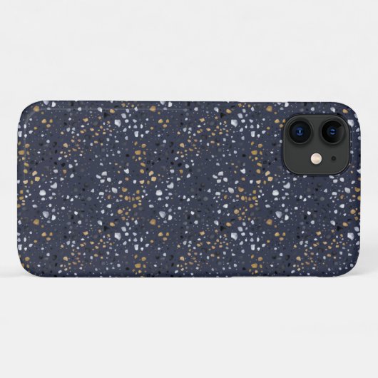 Bold Terrazzo Print (Marine) Case-Mate iPhone Hülle (Rückseite (Horizontal))