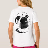 Bold Terrier Nose Art | Minimalist T-Shirt (Rückseite)
