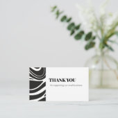 Bold Thank You Card QR Code Small Business Visitenkarte (Stehend Vorderseite)