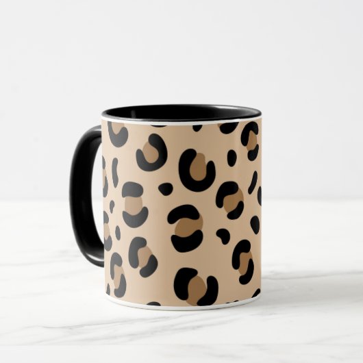 Bold Tiger Stripe Pattern – Animal Print Design Tasse (Vorderseite Links)