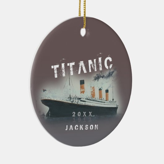 Bold Titanic Keramik Ornament (Rechts)