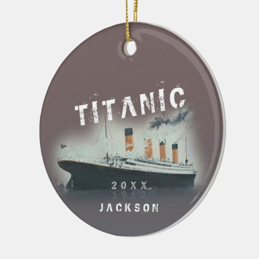 Bold Titanic Keramik Ornament (Links)
