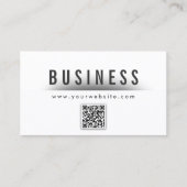 Bold Title QR Code Nail Art Business Card Visitenkarte (Vorderseite)