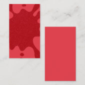 Bold Tomato Red Splash Glitzer Note Card (Benutzer Mitteilungskarte (Vorne/Hinten)