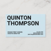 BOLD TRENDY BUSINESS CARD VISITENKARTE (Vorderseite)