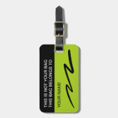 Bold Trendy Modern Best Baggage Tags Gepäckanhänger (Vorderseite vertikal)