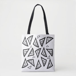 Bold Tri Art Geometric Tote Bag Tasche