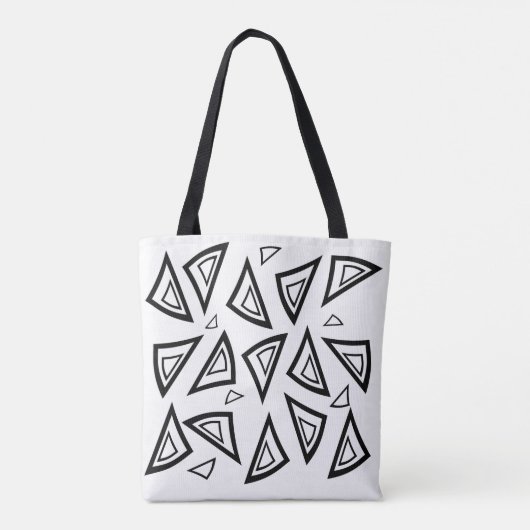 Bold Tri Art Geometric Tote Bag Tasche (Rückseite)