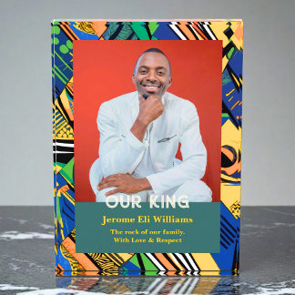 Bold Tribal Christmas Gifts for African Black Men Fotoblock
