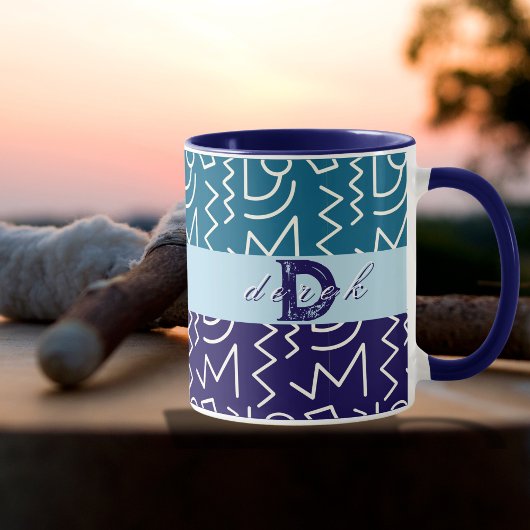 Bold Tribal Ethnic Print Personalisiert Tasse