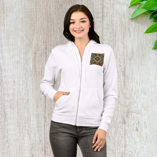 Bold Tribal Geometric Muster farbenfroh Ethnic Boh Hoodie