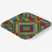 Bold Tribal Geometric Muster farbenfroh Ethnic Boh Pappteller (Gewinkelt)