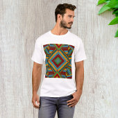 Bold Tribal Geometric Muster farbenfroh Ethnic Boh T-Shirt