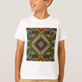 Bold Tribal Geometric Muster farbenfroh Ethnic Boh T-Shirt (Vorderseite)