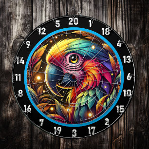 Bold Tropical Parrot Dartboard Adventure Dartscheibe