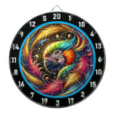 Bold Tropical Parrot Dartboard Delight Dartscheibe (vorne)