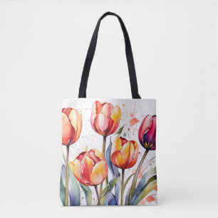 Bold Tulip Bloms farbenfrohe Moderne Tasche