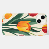 Bold Tulip Illustration Case-Mate iPhone Hülle (Rückseite (Horizontal))