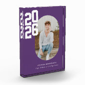 Bold Type Purple Abschluss Fotoblock (Links)