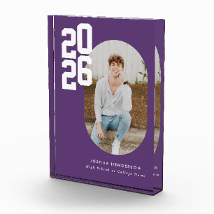 Bold Type Purple Abschluss Fotoblock