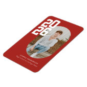 Bold Type Red Graduation Flexible Photo Magnet (Linke Seite)