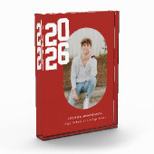 Bold Type Red Graduation Fotoblock (Links)