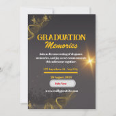 Bold Typografy Abschluss Invite Einladung (Vorderseite)