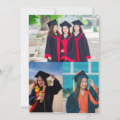 Bold Typografy Abschluss Invite Einladung (Rückseite)