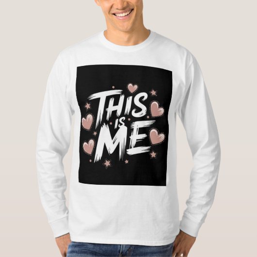 Bold Typografy Design T-Shirt (Vorderseite)