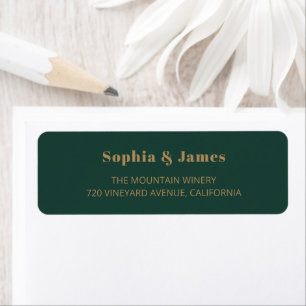 Bold Typografy Emerald Green Gold Minimalistisch