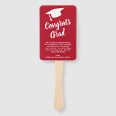 Bold Typografy Foto Moderner Abschluss Fächer (Vorderseite)