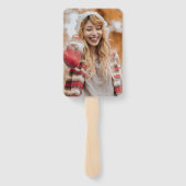 Bold Typografy Foto Moderner Abschluss Fächer (Rückseite)